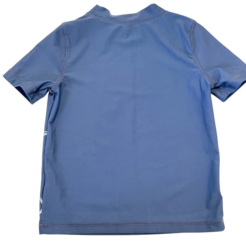 Carter's Toddler Boys Size 5 Stingray Rash Guard Swim Set UPF 50+ Blue 2 Piece
